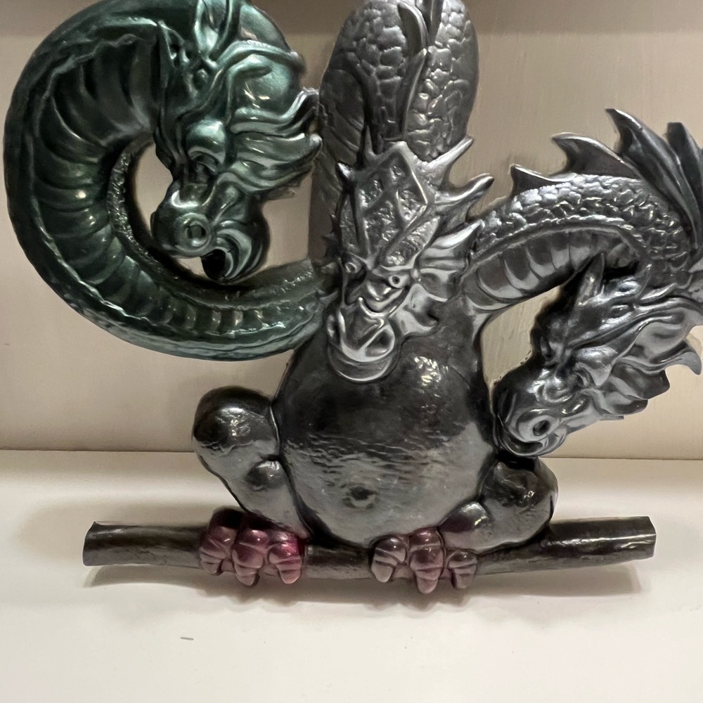 Handmade Resin 3 Headed Dragon